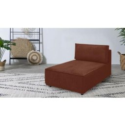 Canapé modulable Bobochic Méridienne sans accoudoir pour canapé modulable nihad tissu velours