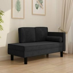 Kalisse - Sofa Divan convertible - Contemporain Canapé-lit 2 places - Noir Velours Pour Salon
