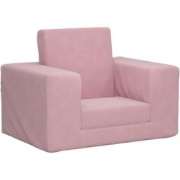 Canapé pour enfants Rose Peluche douce Vidaxl Rose