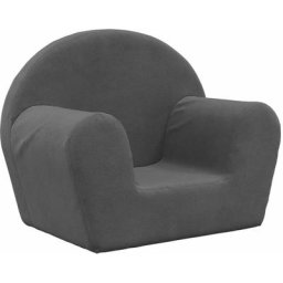 Canapé pour enfants Anthracite Peluche douce vidaXL - Anthracite