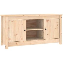 Meuble tv 103x36,5x52 cm Bois de pin massif Vidaxl Marron