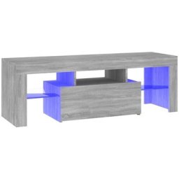 Meuble tv avec lumières led Sonoma gris 120x35x40 cm Vidaxl Sonoma gris