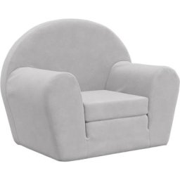 Canapé pour enfants Gris clair Peluche douce Vidaxl Gris clair