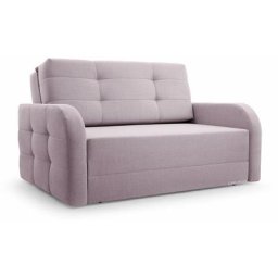 Canapé innovant avec fonction de couchage, meubles de salon, design élégant - Porto 120 - Rose