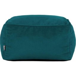 Pouf Repose-Pieds Carré en Velours Amara, Poufs de Salon, Vert Canard - Vert Canard - Icon