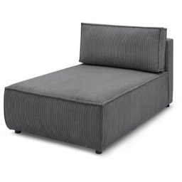 Canapé modulable Bobochic Méridienne sans accoudoir pour canapé modulable nihad tissu velours