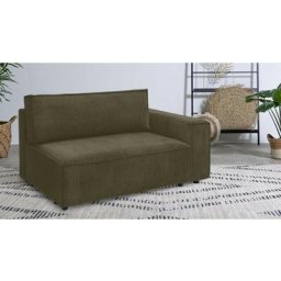 Canapé modulable Bobochic Chauffeuse 2 places avec accoudoir pour canapé modulable nihad tissu
