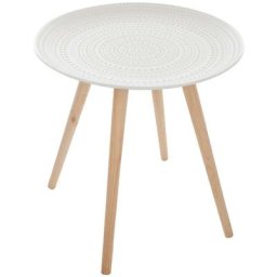 Table à café nomade Mileo - Atmosphera créateur d'intérieur - Blanc