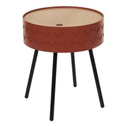 The Home Deco Factory - Table Coffre Eugenie Rouge Brique Home Deco Factory
