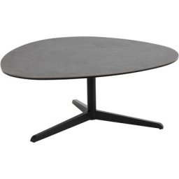 Barnsley Table basse 95 x 100 cm verre noir.