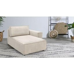 Canapé modulable BOBOCHIC - Méridienne avec accoudoir pour canapé modulable NIHAD tissu velours