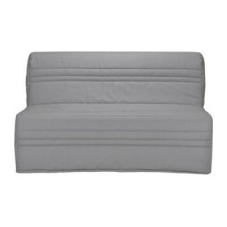 Joe Banquette 3 places BZ - Tissu gris clair - L 143 x P 97 cm