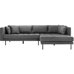 Cali Canapé avec chaises longues réversibles à droite ou à gauche avec 4 coussins gris. - Gris