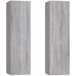 Meubles tv muraux 2 pcs Sonoma gris 30,5x30x110 cm Vidaxl Sonoma gris