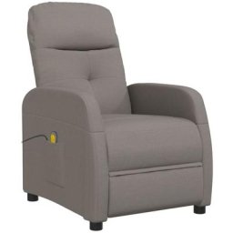 Fauteuil de massage Taupe Tissu Vidaxl Taupe