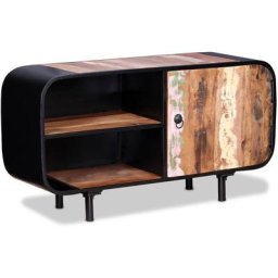 Kalisse - Meuble tv décor - Armoire Télévision Bois de récupération 90 x 30 x 48cm - Style
