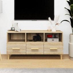 Meuble TV décor - Armoire Télévision Chêne sonoma 102x36x50cm Bois d'ingénierie - Style