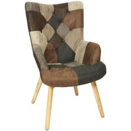 Fauteuil Helsinki Patchwork Pu