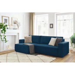Canapé d'angle convertible Bobochic Canapé d'angle réversible convertible coffre nihad velours