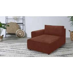 Canapé modulable Bobochic Méridienne avec accoudoir pour canapé modulable nihad tissu velours