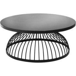 Table Basse Verre Kushi Atmosphera créateur d'intérieur - Noir