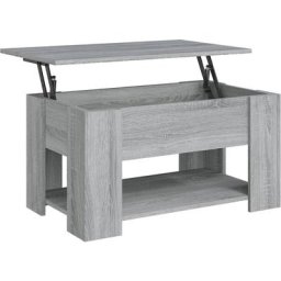 Vidaxl - Table basse Sonoma gris 79x49x41 cm Bois d'ingénierie Sonoma gris