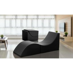 Lit pliant Andreina, Pouf convertible en lit simple, 100% Made in Italy, Pouf convertible en chaise