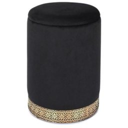 Coffre Pouf Mirage Noir Home Deco Factory