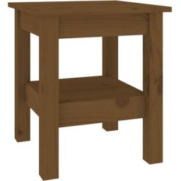 Table basse Marron miel 35x35x40 cm Bois massif de pin Vidaxl marron miel