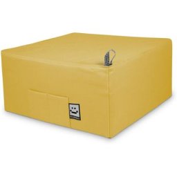 Pouf Lit 1 place Similicuir Indoor Moutarde Happers Unique Moutarde - Moutarde