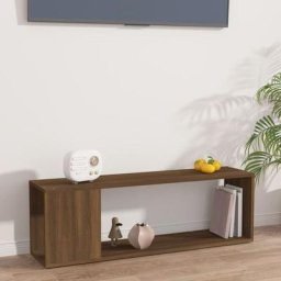 Bonnevie - Meuble tv pour Salon - Armoire tv Chêne marron 100x24x32 cm Bois d'ingénierie BV656775