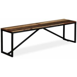 Banc Bois de récupération massif 160 x 35 x 45 cm Vidaxl Multicolore