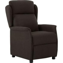 Fauteuil inclinable Marron foncé Tissu Vidaxl Marron foncé