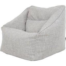 Pouf Fauteuil en Textile Tissé Bodo, xl Poufs de Salon, Gris - Gris - Icon