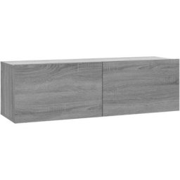 Armoire murale tv Sonoma gris 100x30x30 cm Bois d'ingénierie Vidaxl Sonoma gris