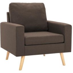 Vidaxl - Fauteuil Marron Tissu Marron