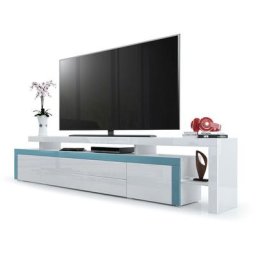 Tv Lowboard armario mesa de televisión Leon V3 en blanco, diferentes colores - Blanc haute