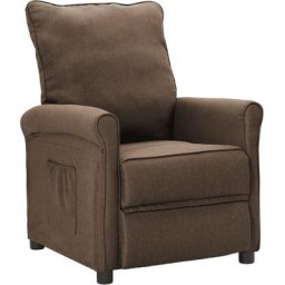 Fauteuil inclinable tv Marron Tissu Vidaxl Marron
