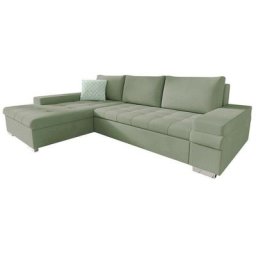 Canapé d'angle Miami 113, Uttario Velvet 2954 + Evo 29, Fonction de couchage, Boîte de literie,