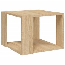 Table basse de salon, Table Café, Chêne sonoma 40x40x30 cm Bois d'ingénierie OIB1543E - Brun