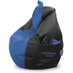 Pouf Gamer pro Similicuir Indoor Bleu xxl Happers Idéal pour jouer avec votre console de jeux - Bleu
