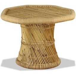 Table basse octogonale Bambou 60 x 60 x 45 cm Vidaxl Marron