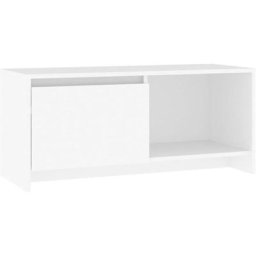 Meuble tv Blanc 90x35x40 cm Aggloméré Vidaxl Blanc