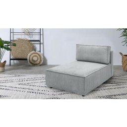 Canapé modulable Bobochic Méridienne sans accoudoir pour canapé modulable nihad tissu velours
