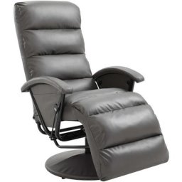 Fauteuil inclinable TV Gris Similicuir vidaXL - Gris