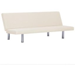 Canapé-lit Crème Polyester Vidaxl Cream