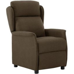 Fauteuil inclinable électrique Marron Tissu Vidaxl Marron