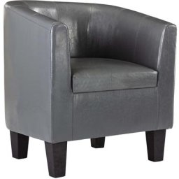 Fauteuil Gris Similicuir Vidaxl Gris