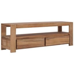 Vidaxl - Meuble tv 120 x 30 x 40 cm Bois de teck massif Brun