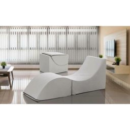 Lit pliant Andreina, Pouf convertible en lit simple, 100% Made in Italy, Pouf convertible en chaise